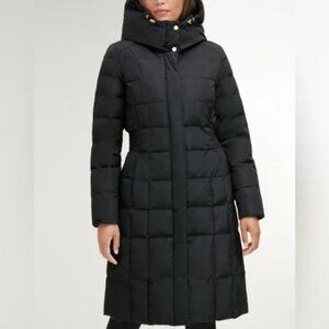 Cole Haan women's hooded down puffer coat in black